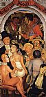 Diego Rivera Night of the Rich painting